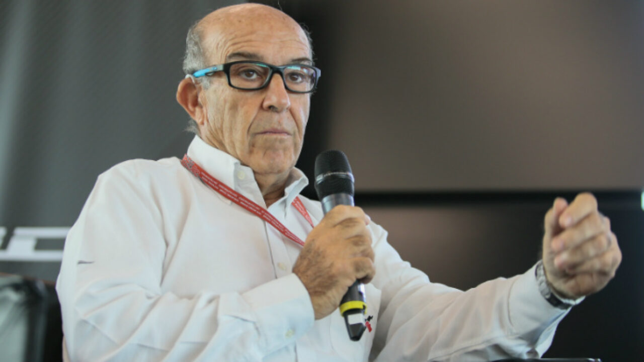 MotoGp Se ci MotoGp Se ci sarà un positivo nel paddock non si fermerà il Gran Premio le parole di Carmelo Ezpeletasarà un positivo nel paddock non si fermerà il Gran Premio le parole di Carmelo Ezpeleta