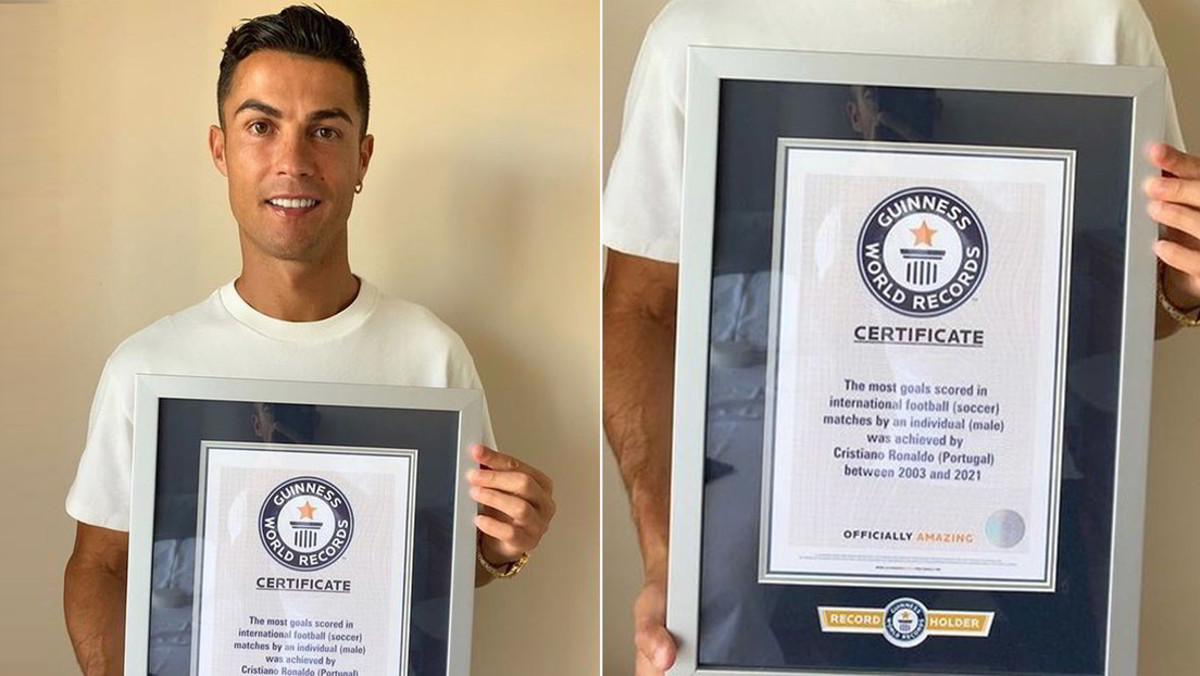 Calcio Guinnes World Record per Cristiano Ronaldo, 111 gol con il Portogallo